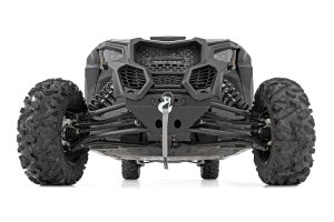 Can-Am Maverick X3 X rs Turbo RR Winch Mount - Rough Country - RS4500S - Black - '20-'23 Can-Am Maverick X3 X rs Turbo RR Winch Mount - Rough Country - RS4500S - Black - '20-'23